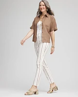 Petite Brigitte™ Striped Ankle Pants