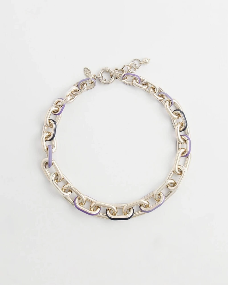 Chain Link Bib Necklace