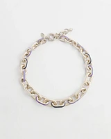 Chain Link Bib Necklace