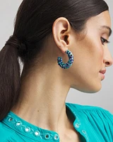 No Droop® Beaded Hoop Earrings