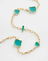 Gold Tone Single-Strand Necklace