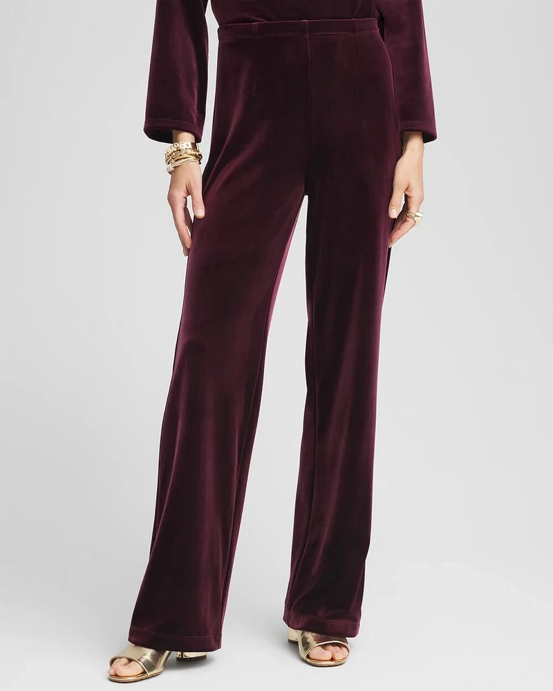 Petite Travelers Collection Velvet No Tummy Pants