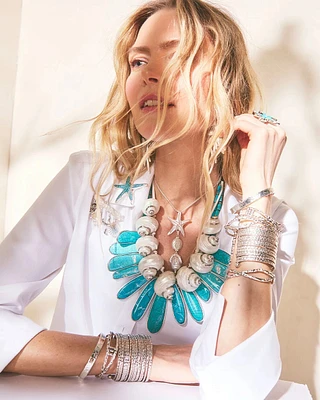 Turquoise Blue Statement Necklace