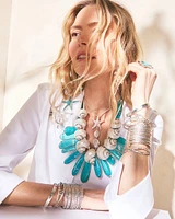 Turquoise Blue Statement Necklace
