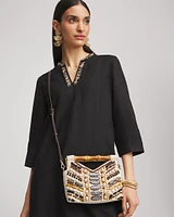 Beaded Bamboo Handbag