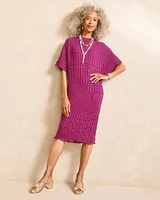Travelers™ Collection Embossed Midi Dress