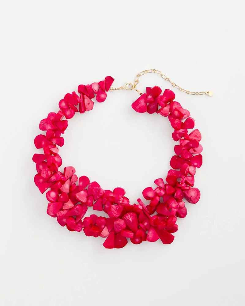 Blossoming Shells Statement Necklace