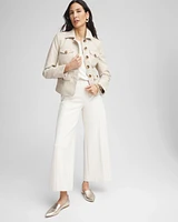 Juliet 360 Pinstripe Wide-Leg Pants