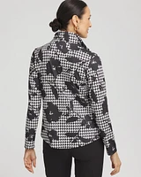 Zenergy® UPF Houndstooth Mock Neck Golf Top