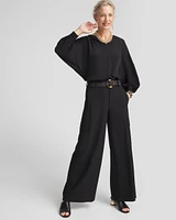 Satin Dolman Sleeve Top