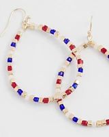 No Droop® Red White & Blue Earrings