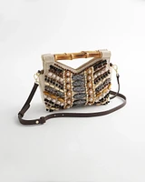 Beaded Bamboo Handbag