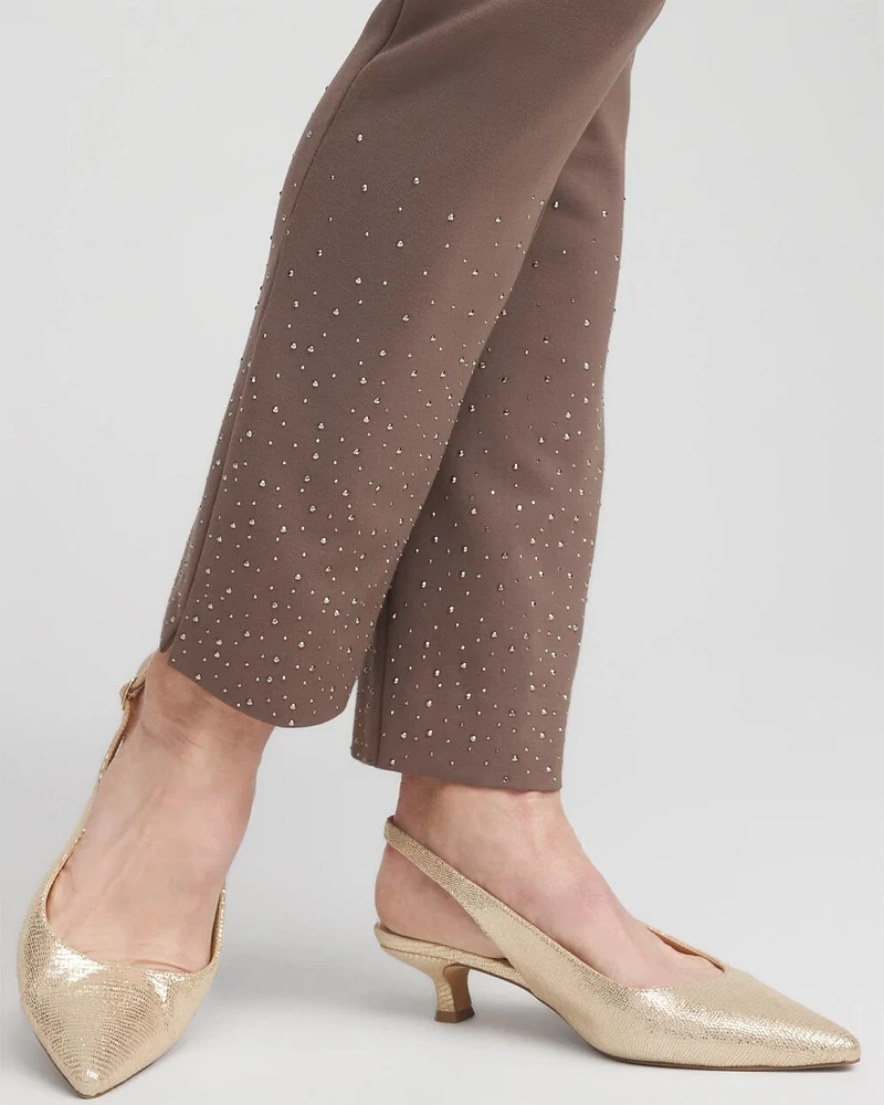 Petite Juliet Embellished Ankle Pants