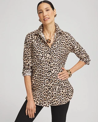 No Iron™ Leopard Print Shirt