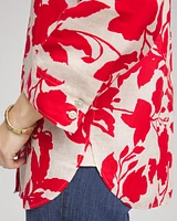 No Iron™ Floral Linen Shirt