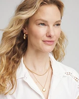 Goldtone Convertible Pendant Necklace