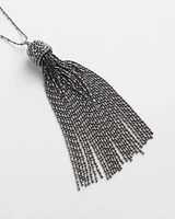 Glitz Tassle Pendant Necklace