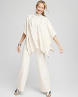 Embellished Knit Ruana