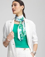 Island Motif Skinny Scarf