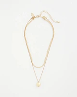 Goldtone Convertible Pendant Necklace