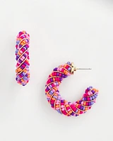 No Droop® Seed Bead Hoop Earrings