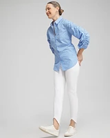 No Stain Fray Hem Ankle Jeggings
