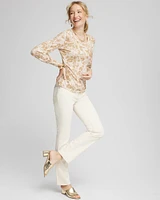 Touch of Cool™ Snake Shirred Layering Tee