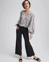 Belted Twill Utility Cropped Pants