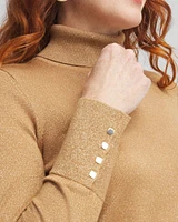 Shimmer Turtleneck Sweater