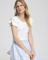 Layered Cap Sleeve Tee