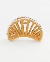 Embellished Raffia Hair Clip