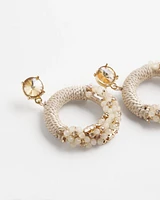 No Droop® Beaded Hoop Earrings