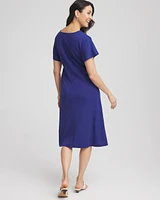 Fit and Flare Cinched Waist Dress