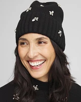 Embellished Cashmere Blend Hat