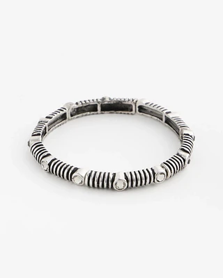 Silvertone Stretch Bracelet