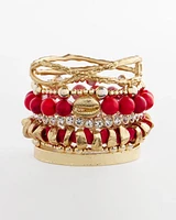 Goldtone Flexible Cuff Bracelet