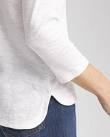 Slub 3/4-Sleeve Tee