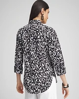 No Iron™ Stretch Leopard Shirt