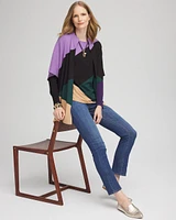 Colorblock Bateau Neck Sweater