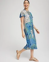 Trapunto Midi Jersey-Knit Dress