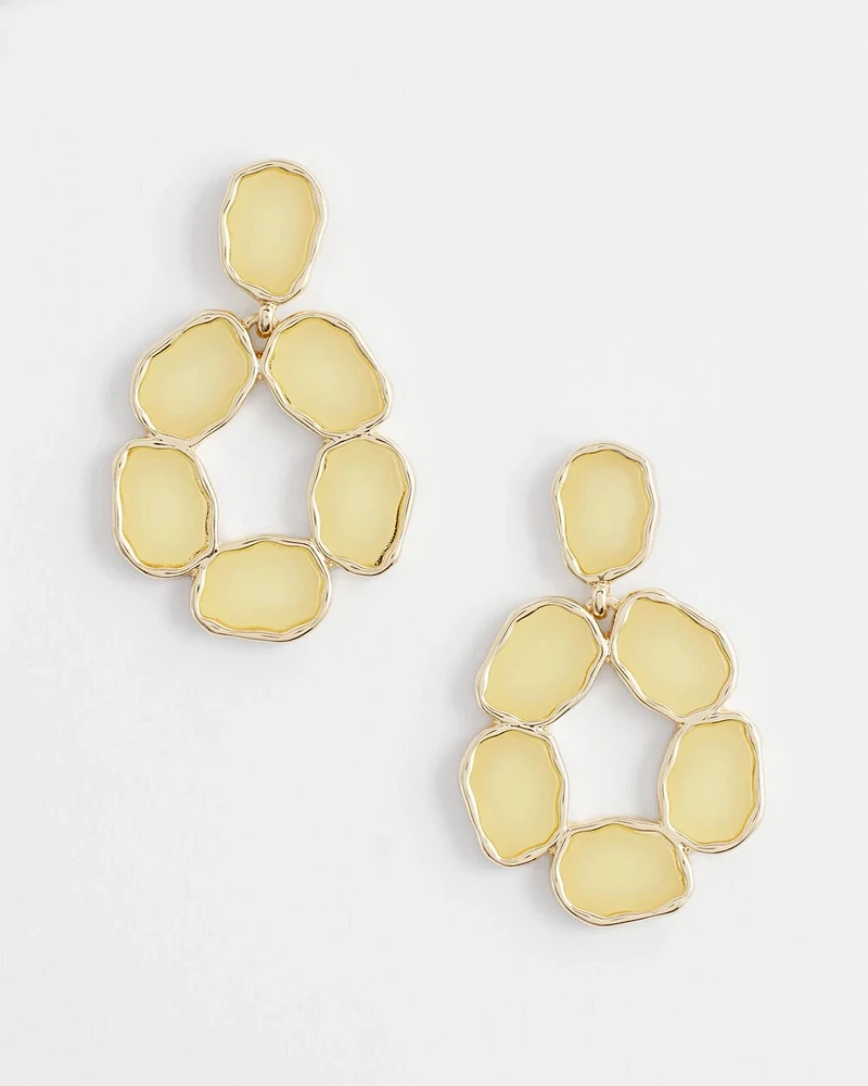 No Droop® Yellow Drop Earrings