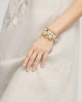 Neutral Stretch Geometric Bracelet