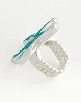 Turquoise-Blue Starfish Ring