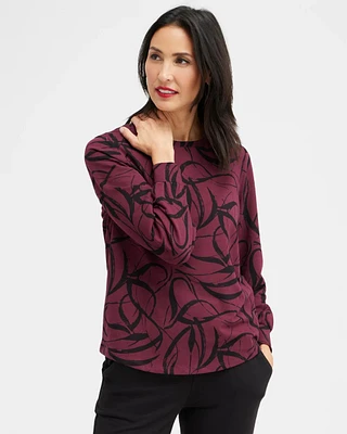 Zenergy® Ribbon Print Sweatshirt
