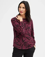 Zenergy® Ribbon Print Sweatshirt