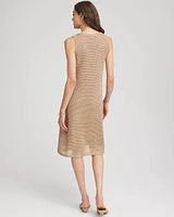Crochet-Knit Sequins Tank Dress