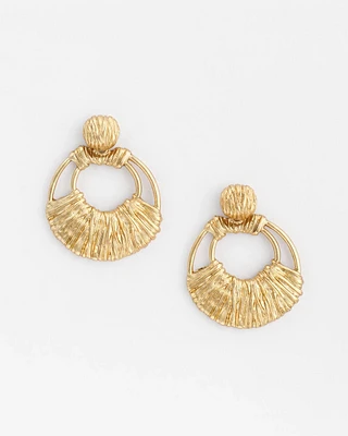 No Droop® Goldtone Doorknocker Earrings