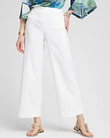 Petite Brigitte Wide Leg Cropped Pants