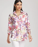 No Iron™ Tropical Floral Stretch Shirt