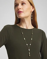 Natural Stone Layered Convertible Necklace